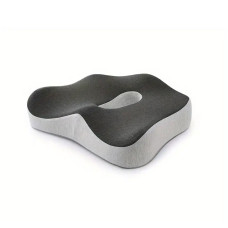 Memory Foam Seat Cushion, Ergonomic Pressure Pad with Center Groove, Ideal for Long Sitting in Office, Home, Car, Soft Support with Non-Slip Bottom